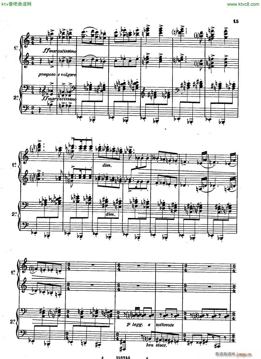 Casella Five Easy Pieces Pupazzetti 4 hands 1915()15