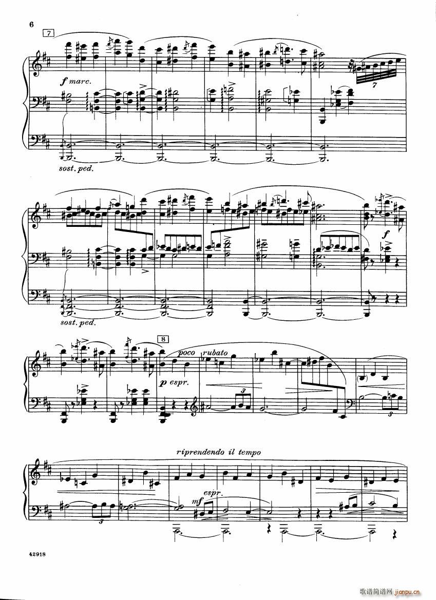Barber op 28 Souvenirs piano solo()6