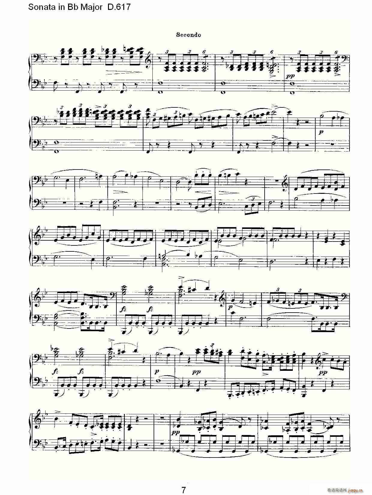 Sonata in Bb Major D.617(ʮּ)7