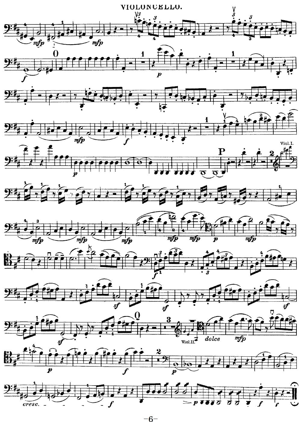 Mozart Quartet No 21 in D Major K 575 Cello(ʮּ)6