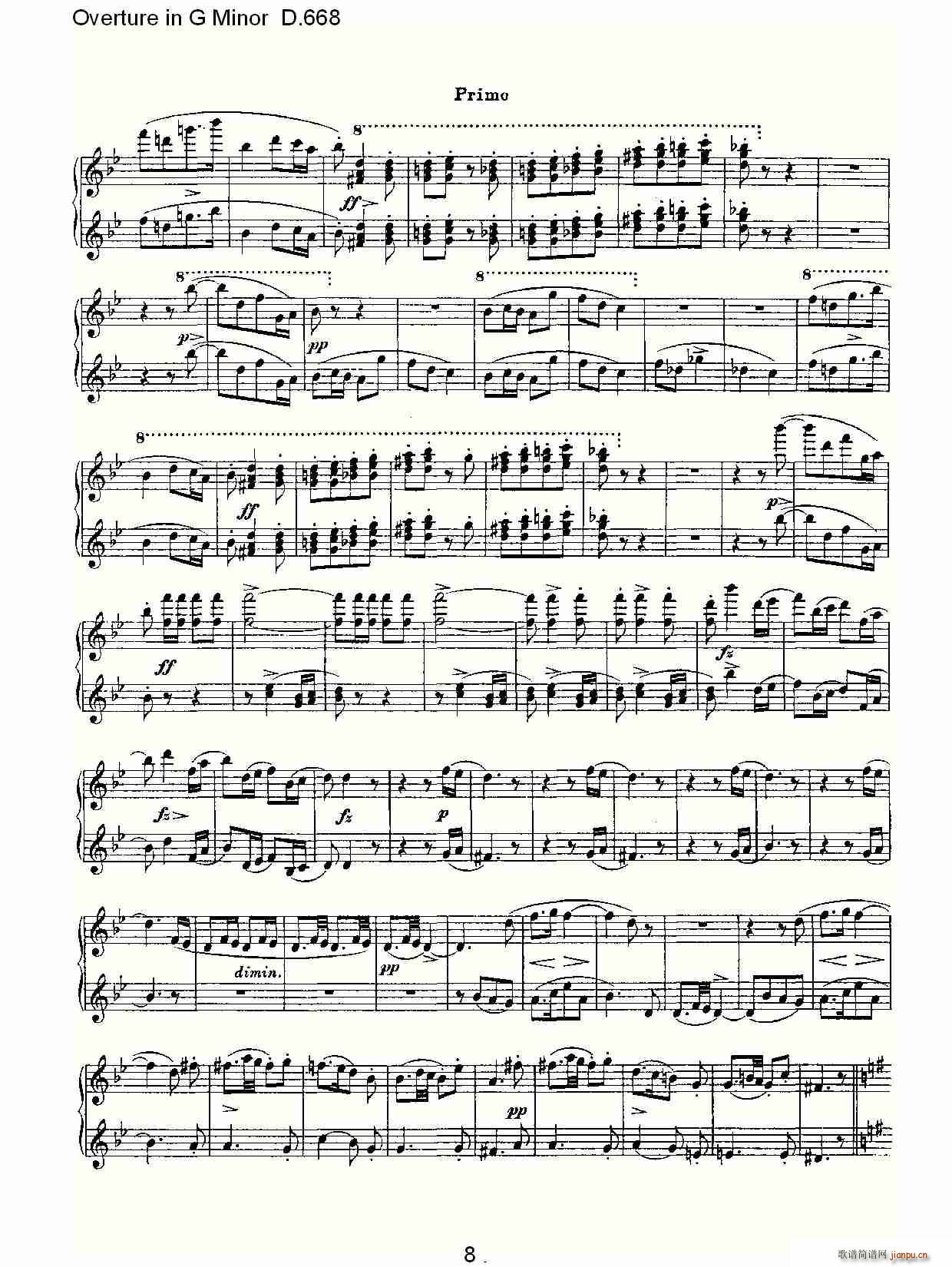 Overture in G Minor D.668(ʮּ)8