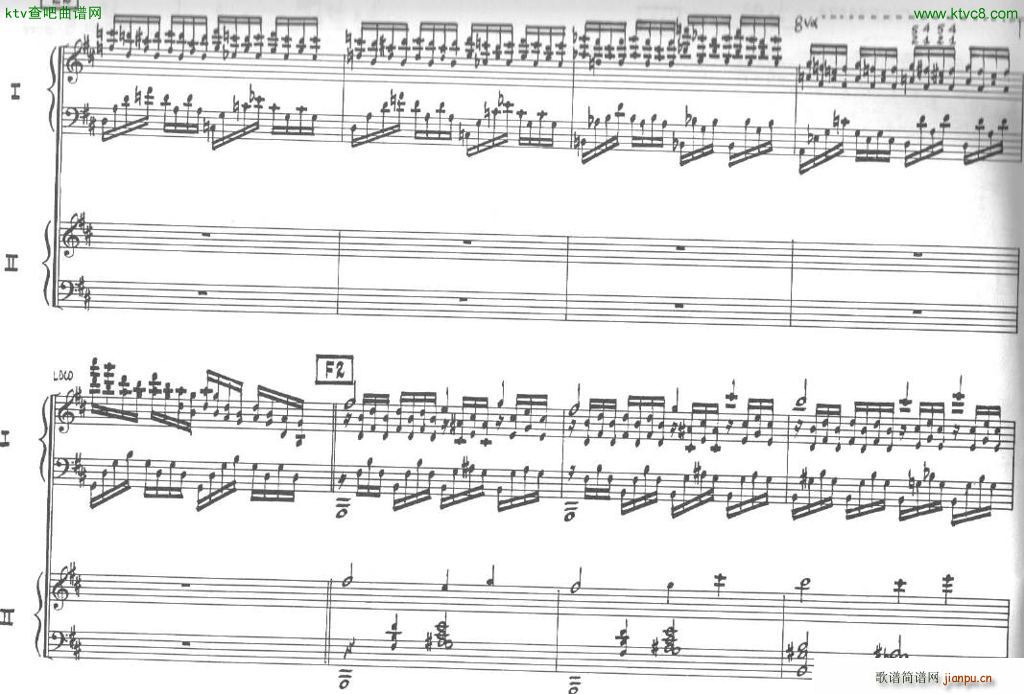 Bolling Sonata for Two Pianist no 2 Part2()15