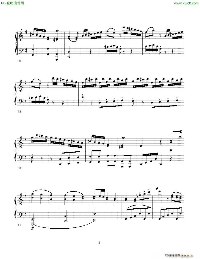 Clementi op 1a No 3 Sonate G major()3