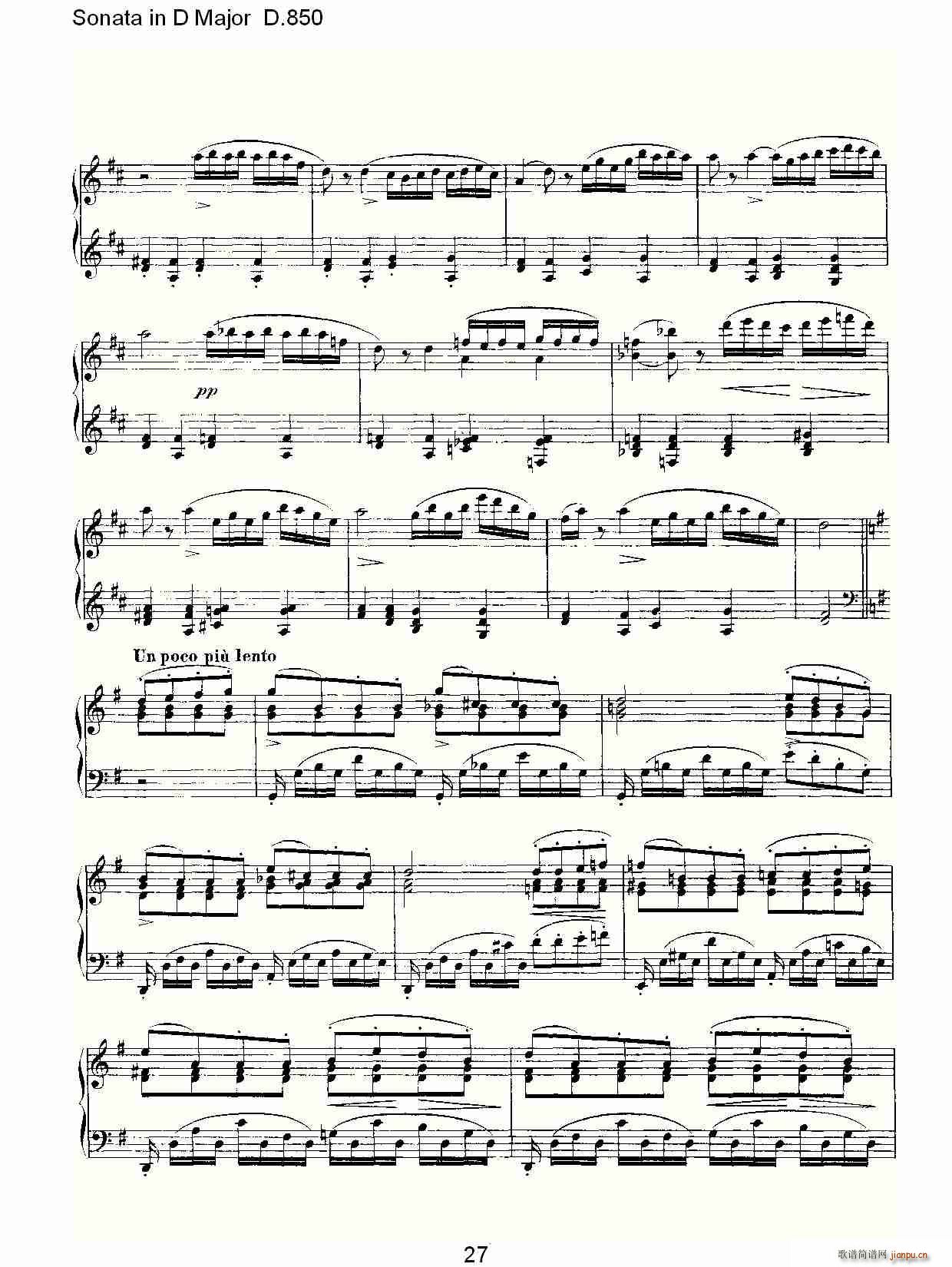 Sonata in D Major D.850(ʮּ)27