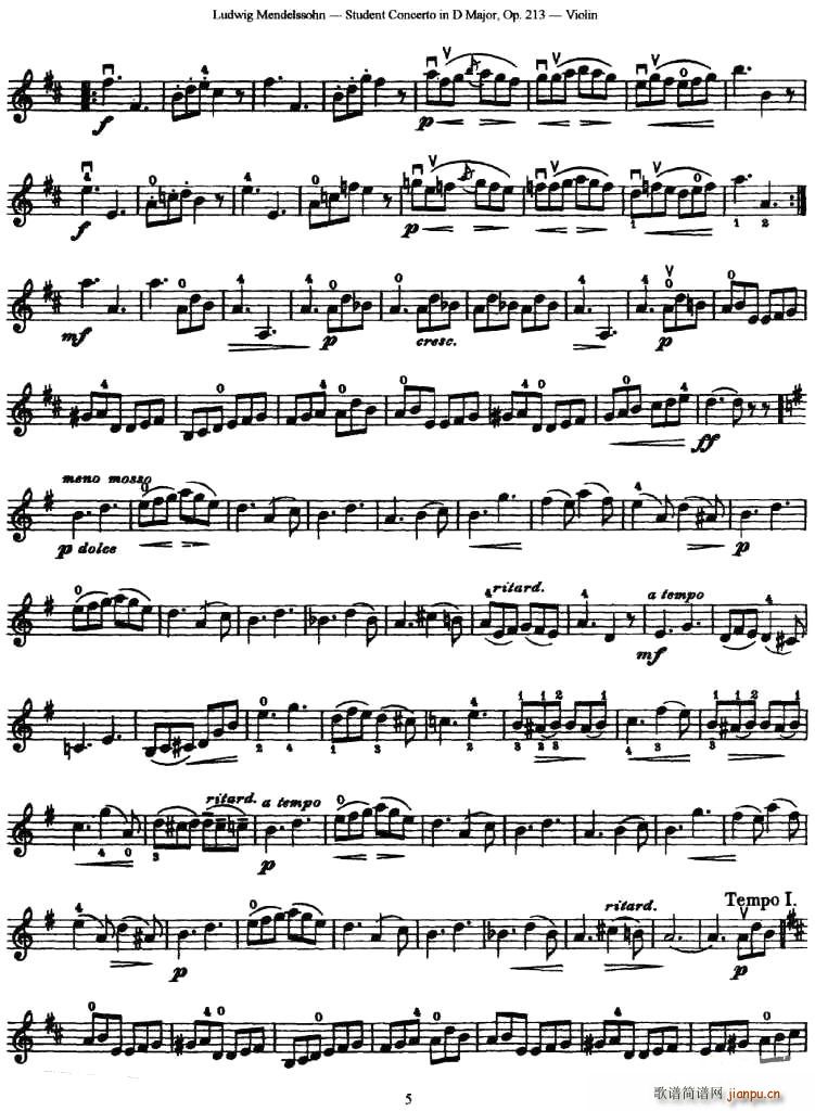 Student Concerto in D Major(ʮּ)5
