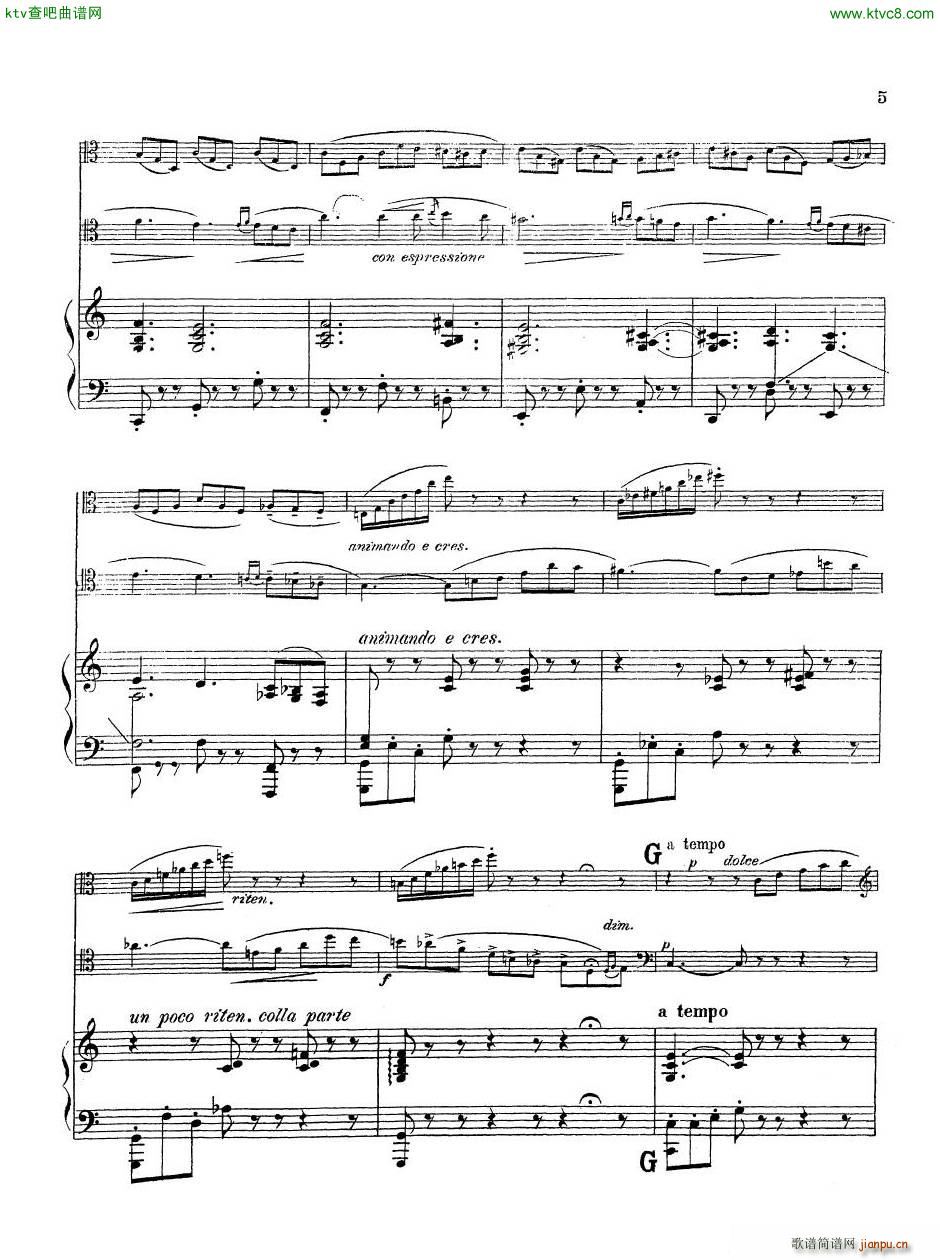 Drigo Meditation Viola Cello Piano()16