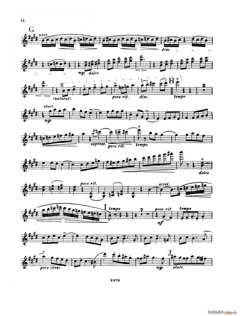 Bowen Suite for violin and piano violin part()14