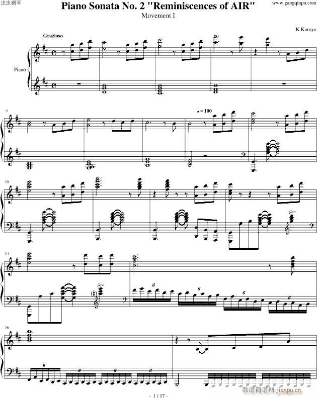 Piano Sonata No. 2 Reminiscences of AIR()1