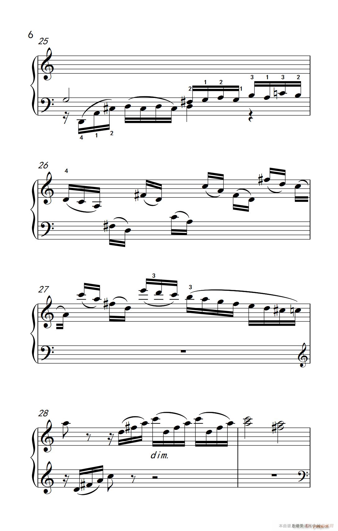 钢琴曲谱四级(2)