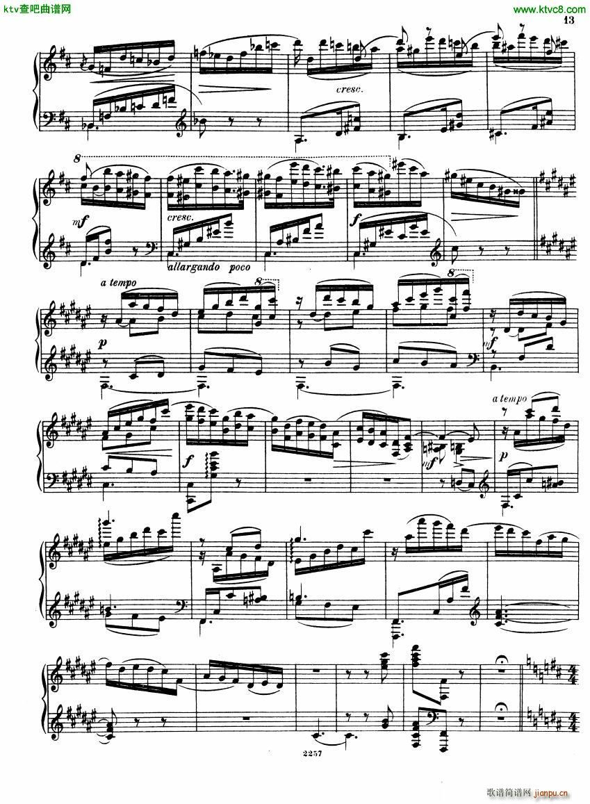 Glazunov Theme et Variations Op 72()13