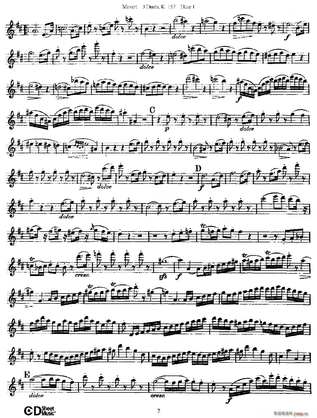 3 Duets K 157 ֮һ  K157 ͭ()7