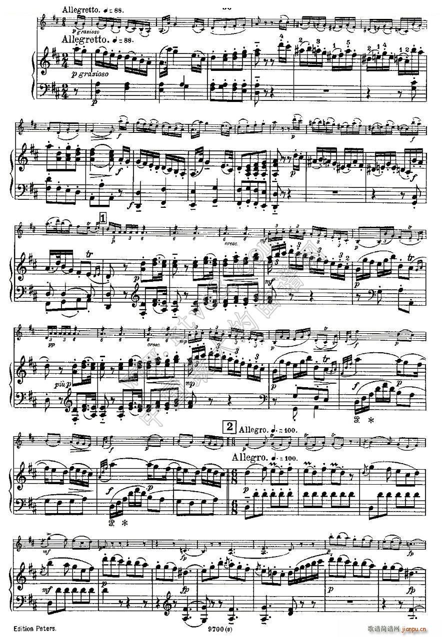 Mozart Violin Sonata No 3 KV 306 С(С)12