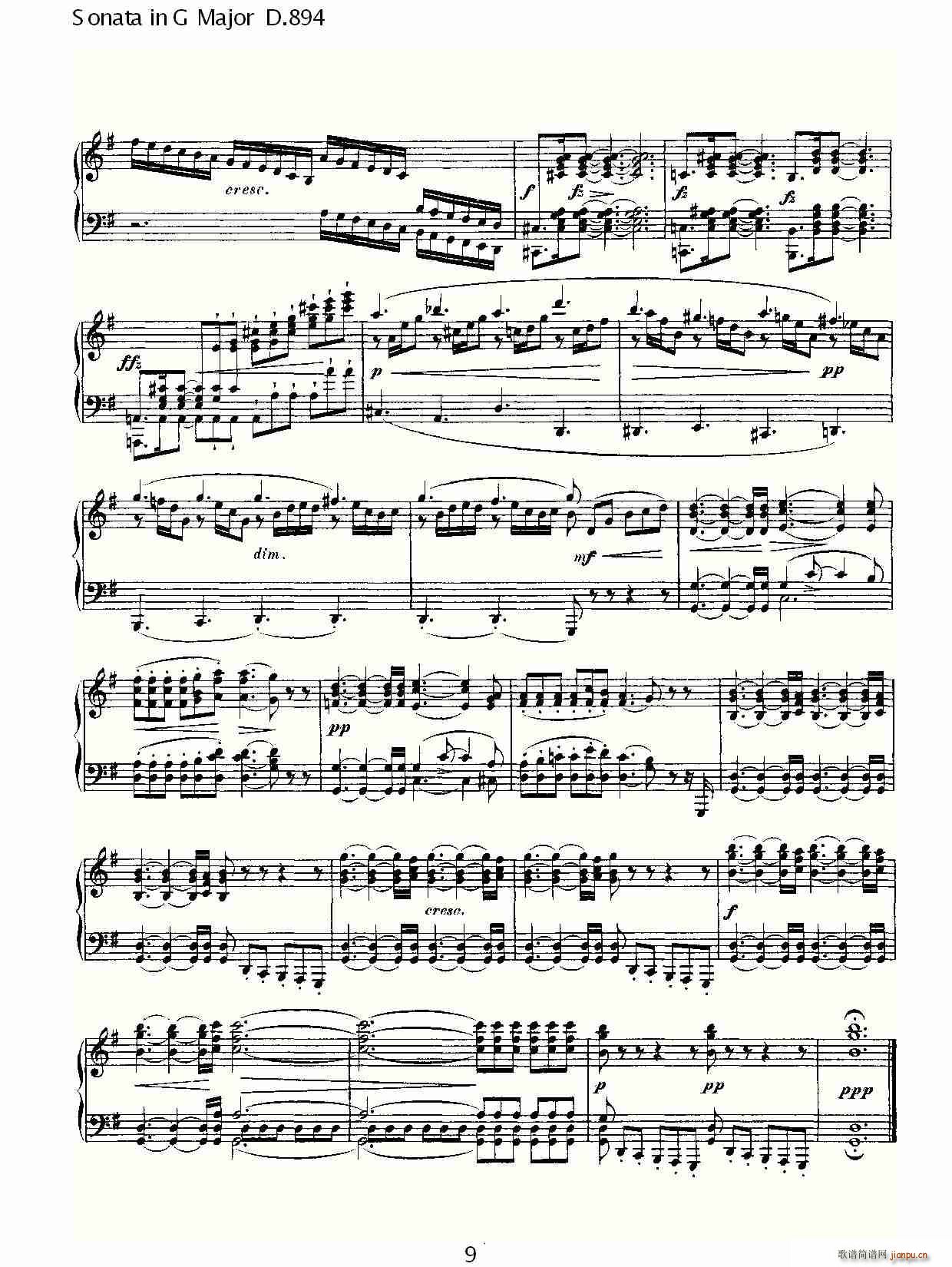 Sonata in G Major D.894(ʮּ)9
