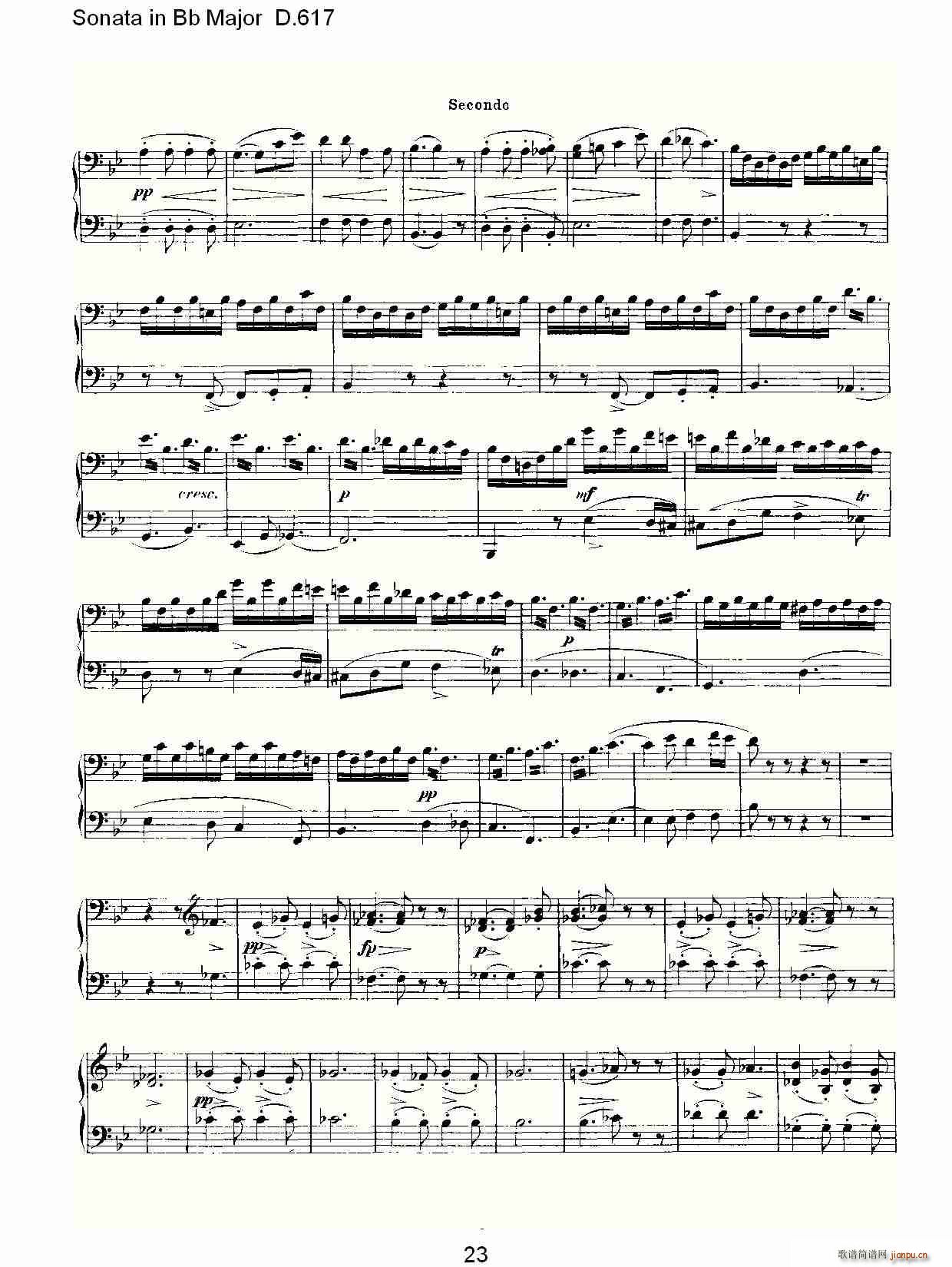 Sonata in Bb Major D.617(ʮּ)23