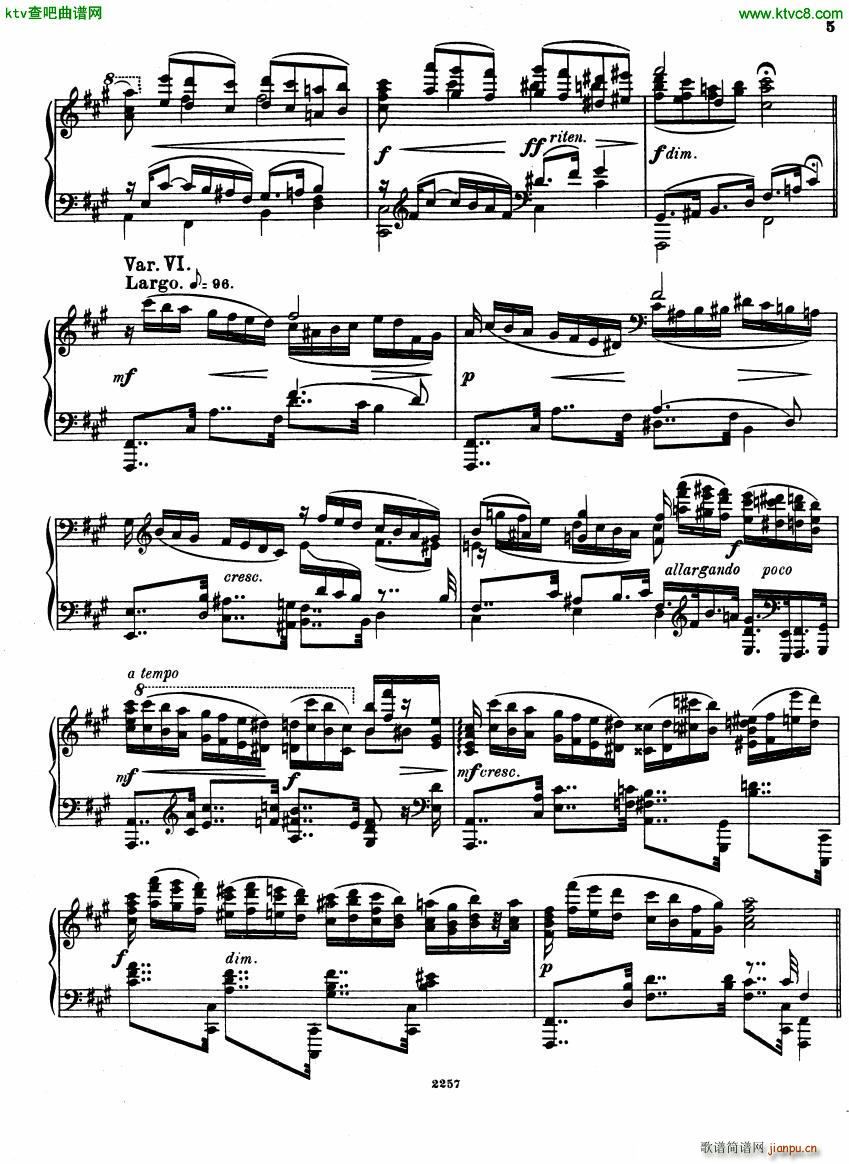 Glazunov Theme et Variations Op 72()5