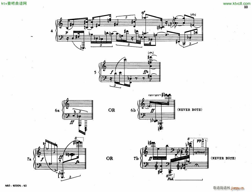 Bolcom 12 etudes for piano()33