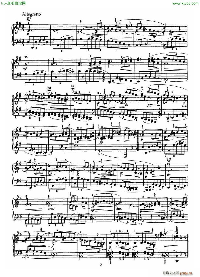 Haydn Piano Sonata No 31 In E()5