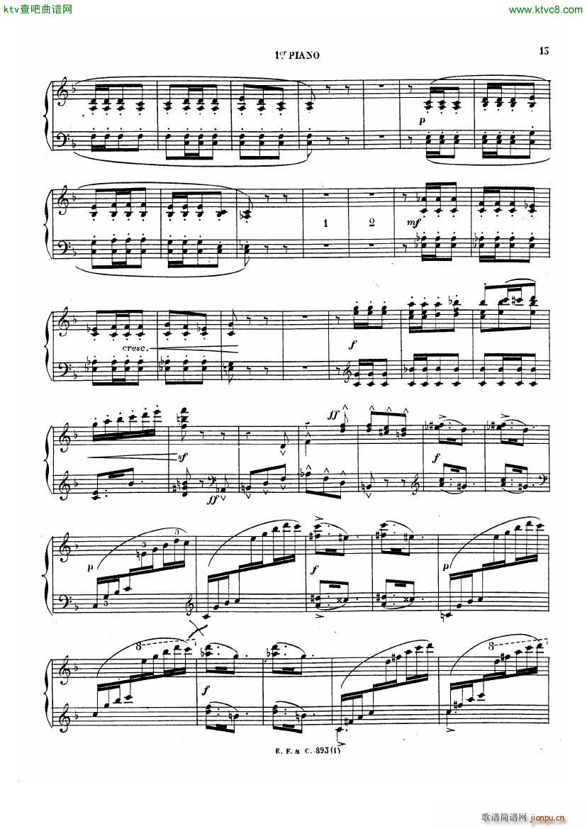 Chabrier Espana for two pianos()13