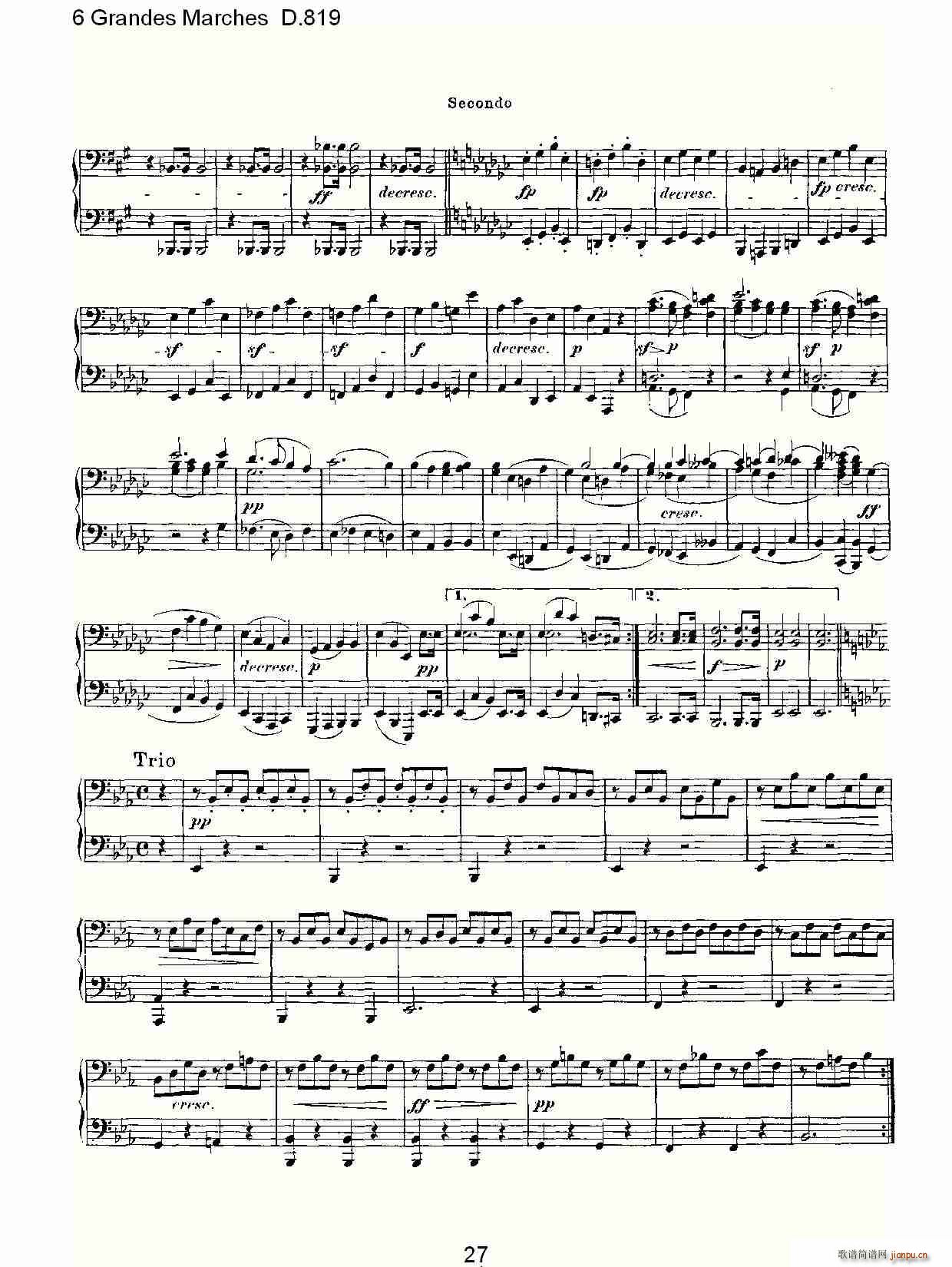 6 Grandes Marches D.819(ʮּ)27