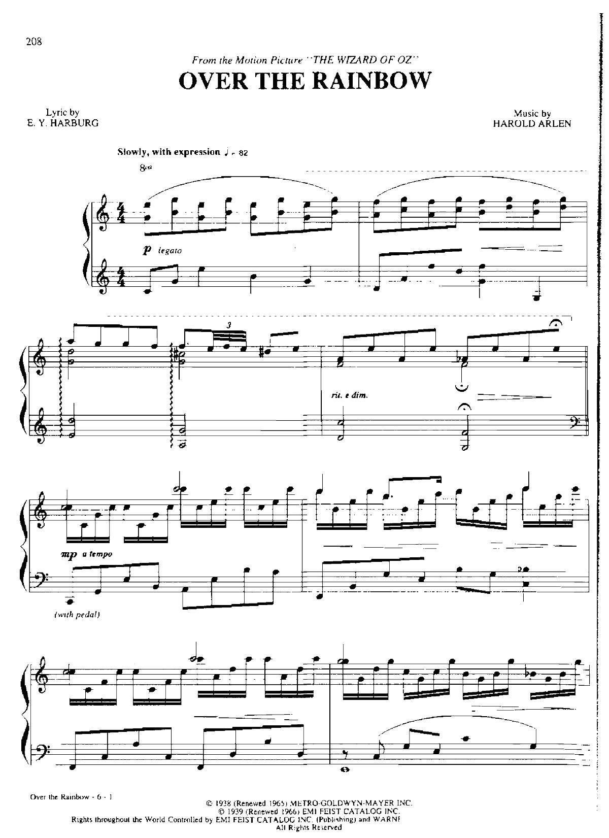 OVER THE RAINBOW Dan Coates  ()1