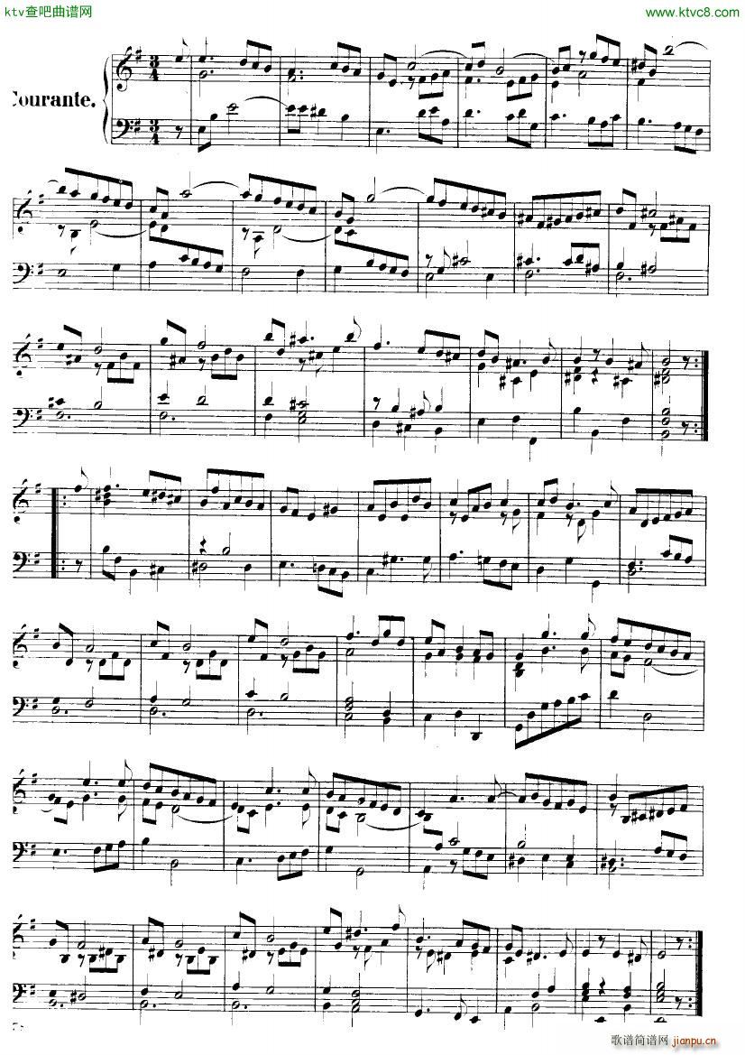 Handel Suite in E minor G163 167()6