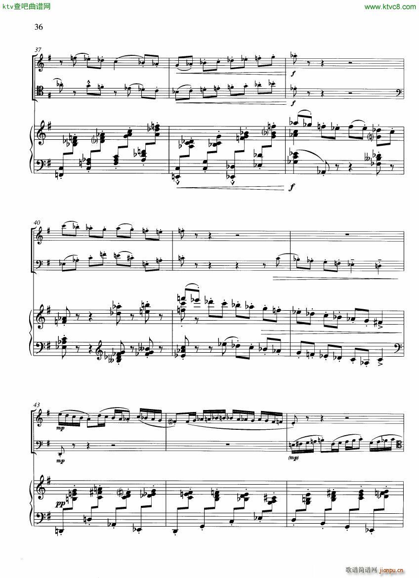 Francaix Trio for oboe bassoon and piano ()9