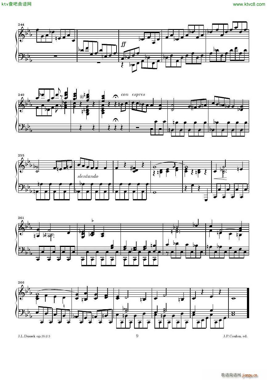 Dussek Sonate No13 op35 No3()9
