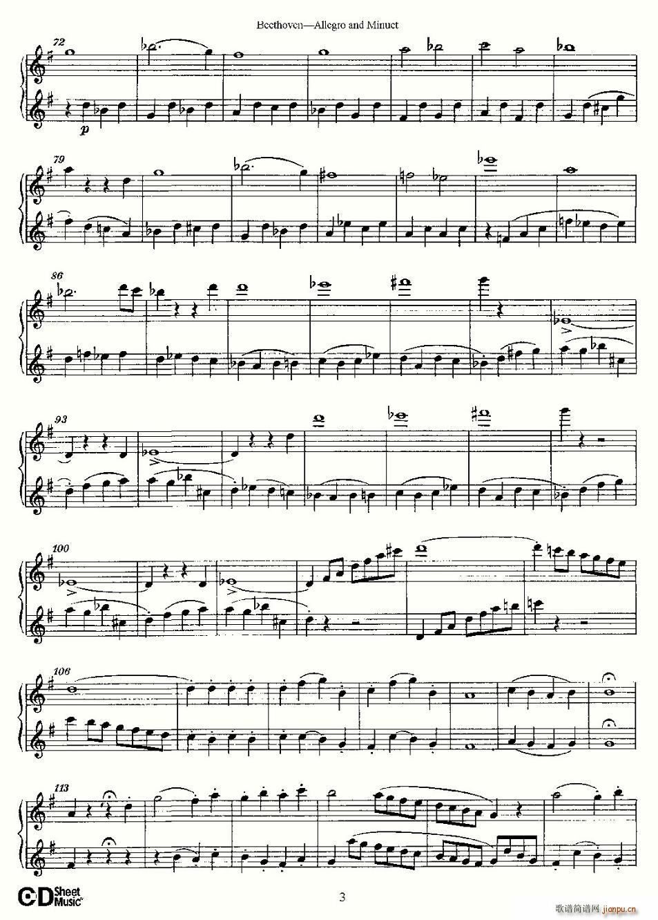 Allegro and Minuet(ʮּ)3
