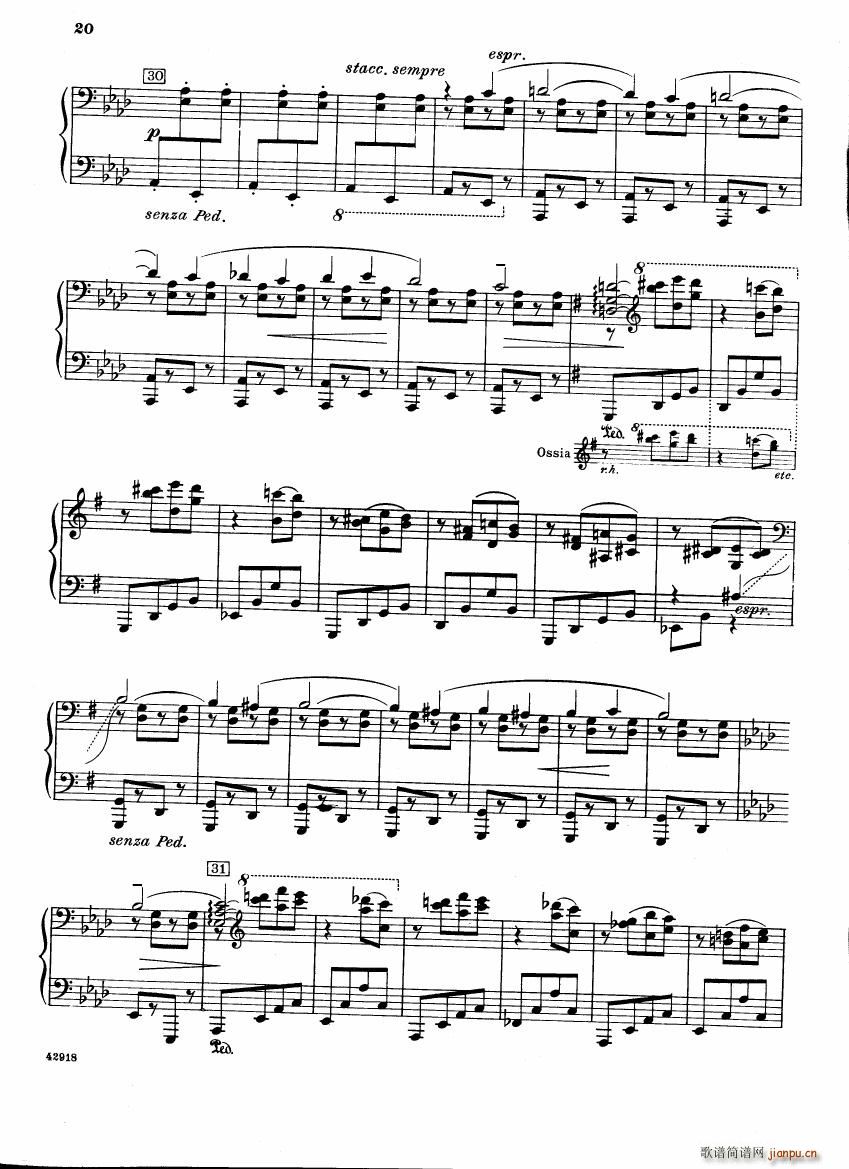 Barber op 28 Souvenirs piano solo()20