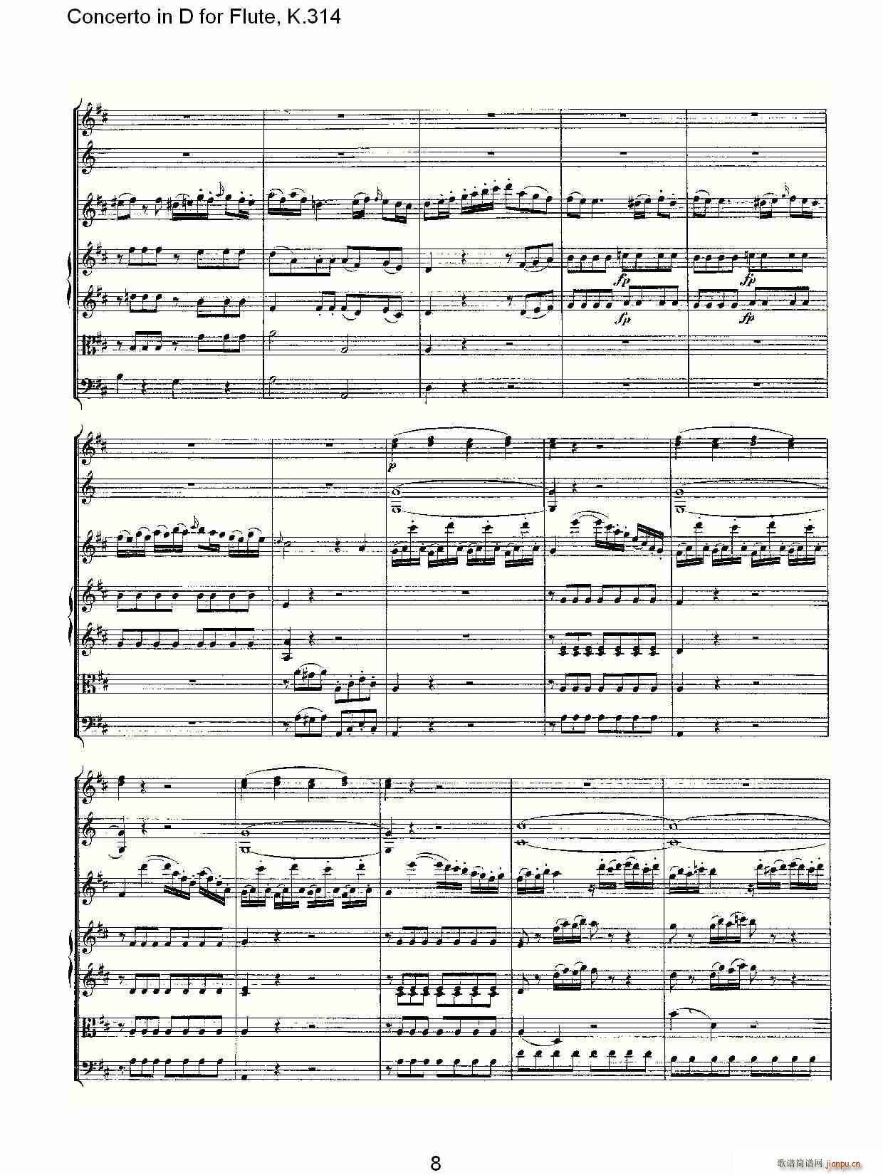 Concerto in D for Flute, K.314()8