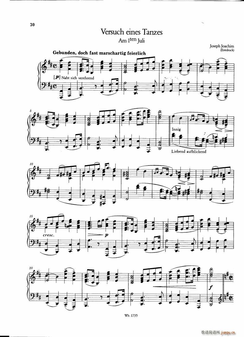 Brahms and his friends Anthology 1()34