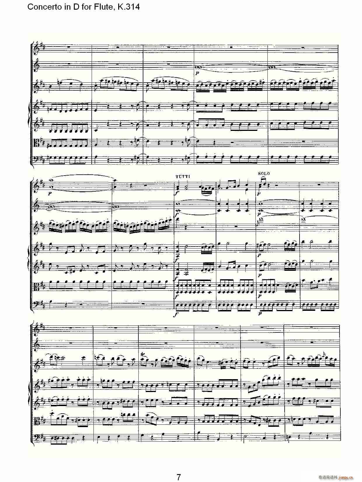 Concerto in D for Flute, K.314()7