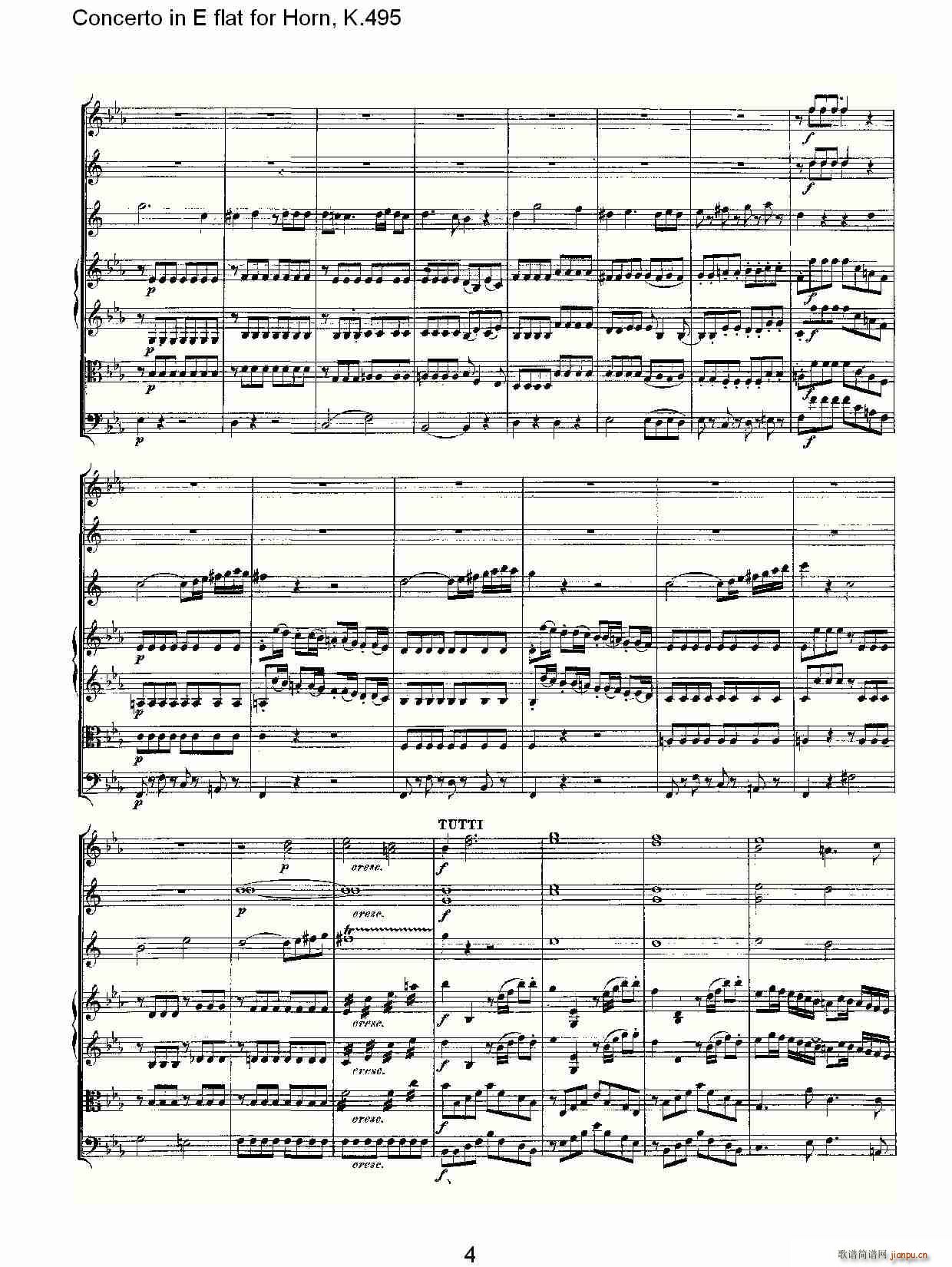 Concerto in E flat for Horn, K.495(ʮּ)3