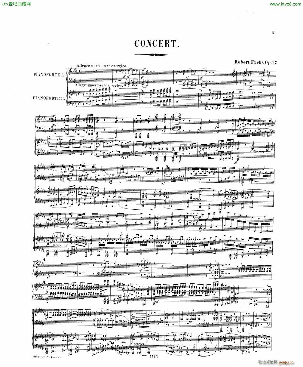 Fuchs Piano concerto Op 27 I()1