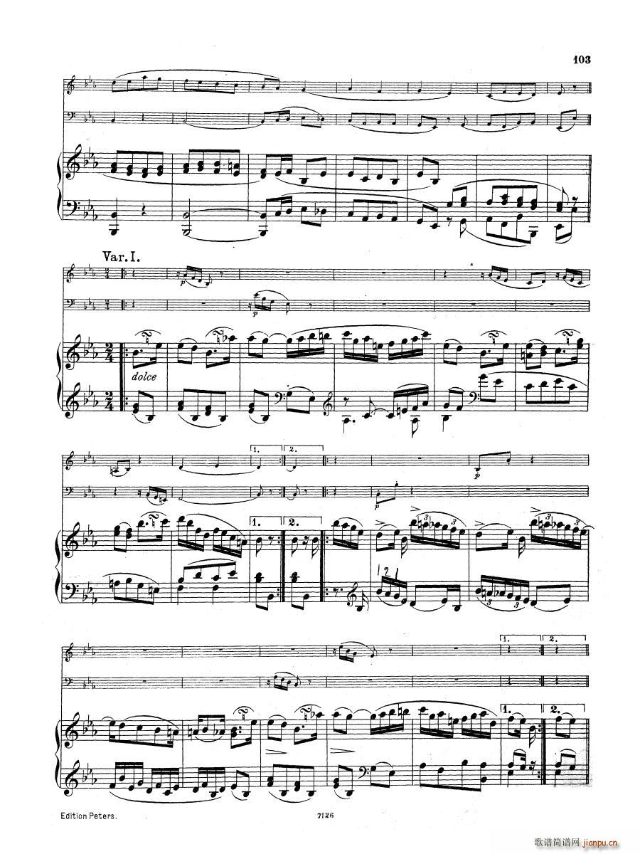 Beethoven op 1 no 3 Piano Trio()15