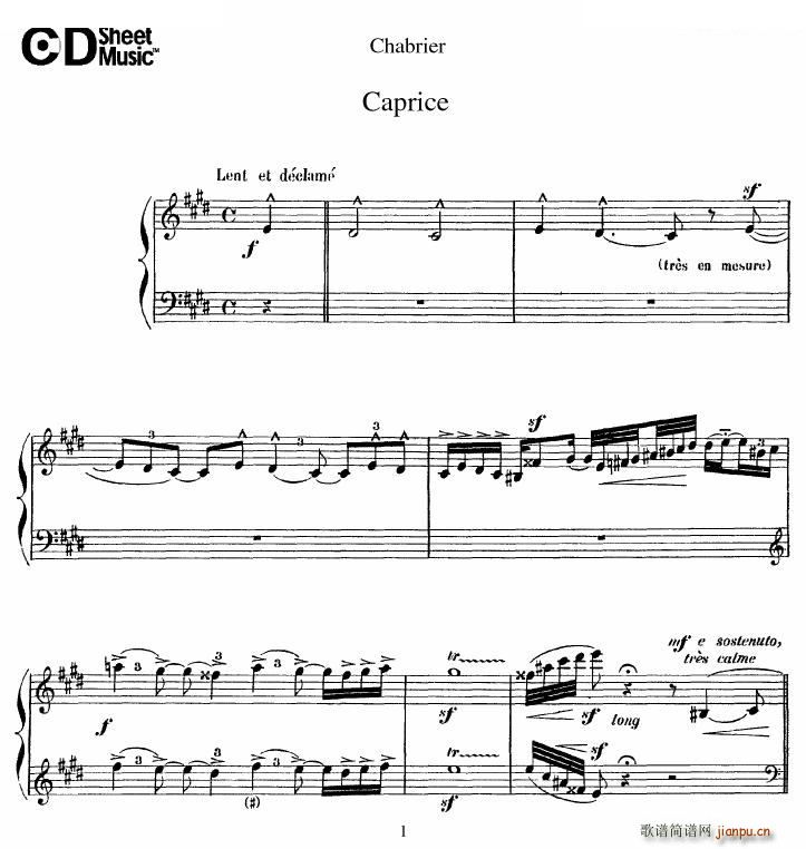 Chabrier Caprice Caprice(ʮּ)1