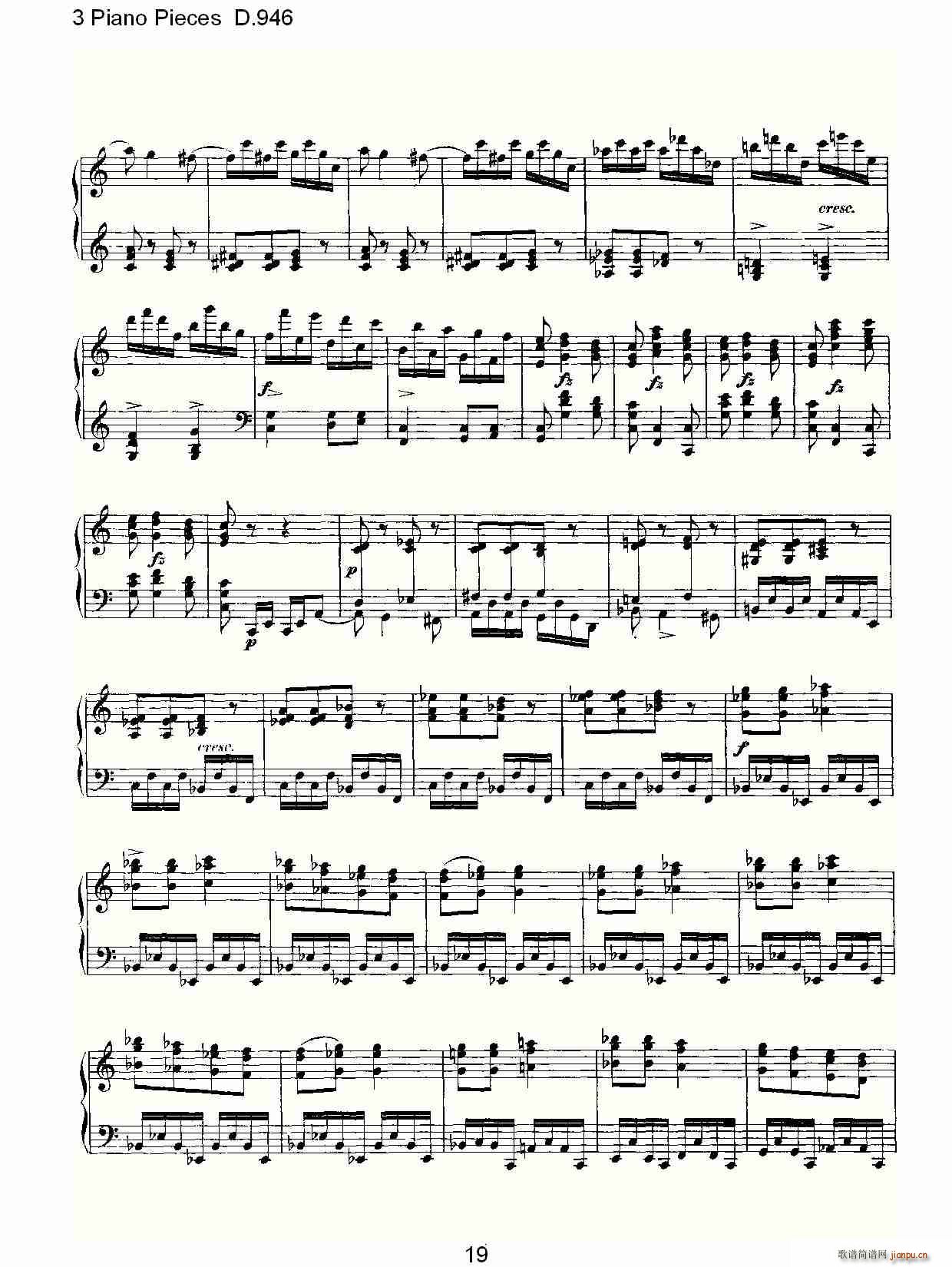 3 Piano Pieces D.946()19