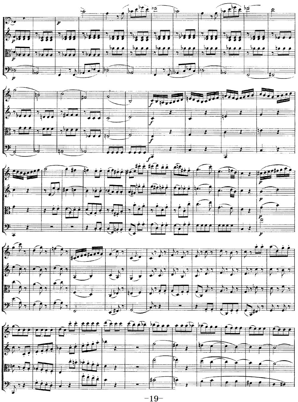Mozart Quartet No 19 in C Major K 465()19