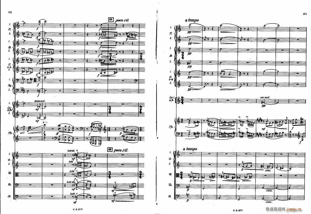 Bartok SZ 83 Piano Concerto No1 Full Score ()45
