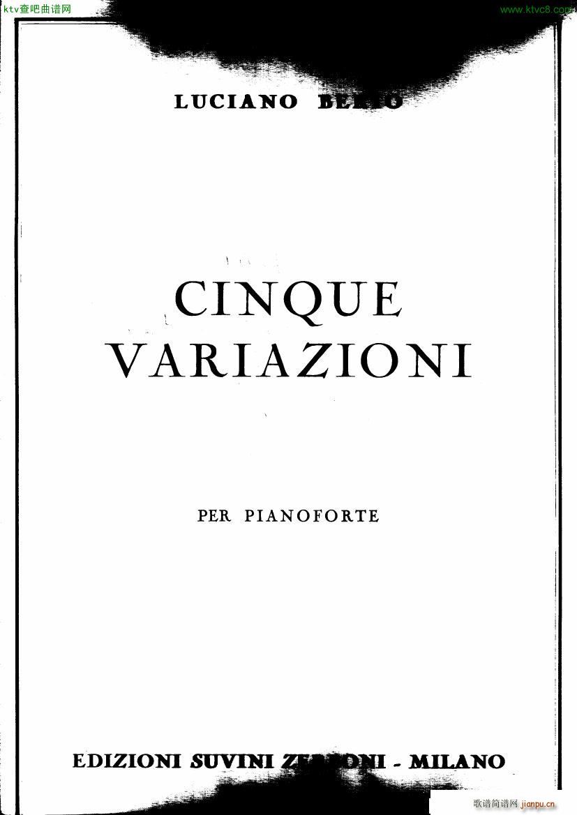 Berio Cinque Variazioni()1