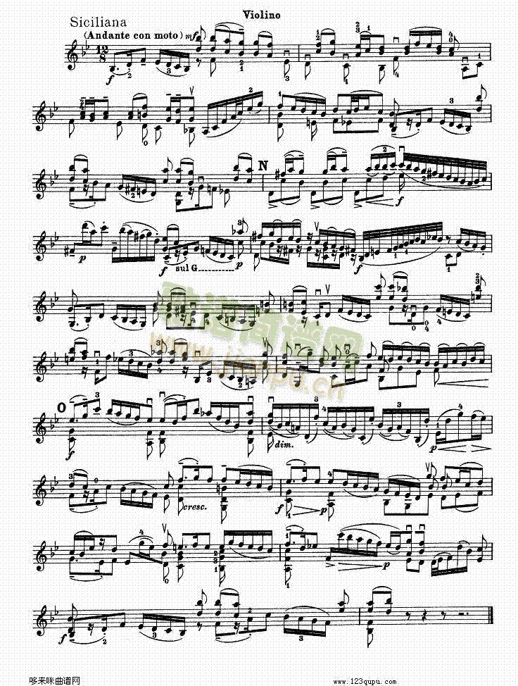 巴赫小提琴协奏曲1(其他乐谱)5