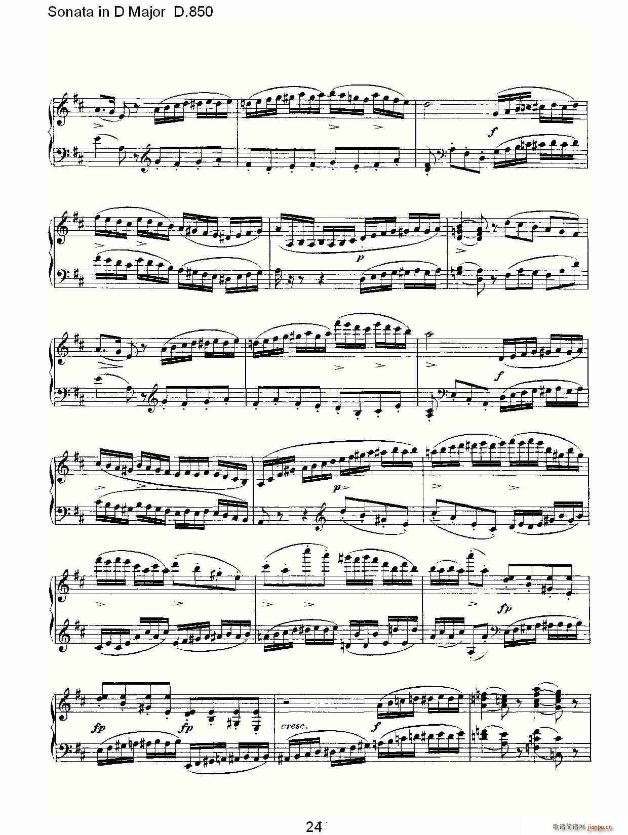 Sonata in D Major D.850(ʮּ)24