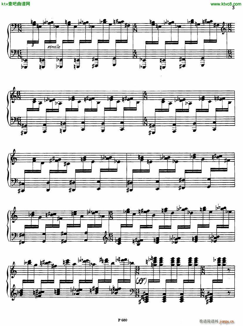 Fiser piano sonata no 3()6