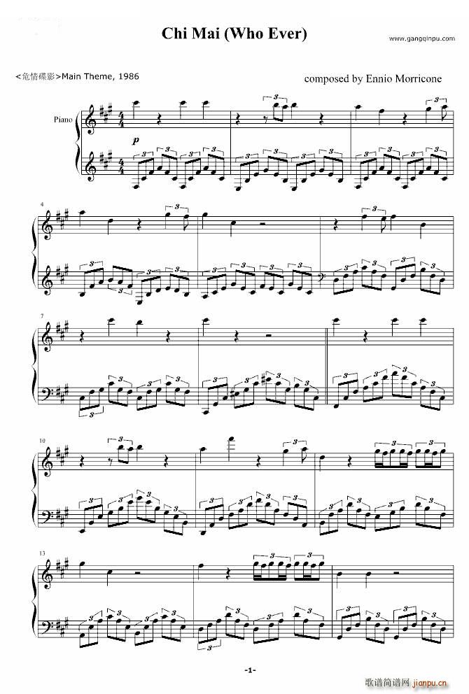 Chi Mai Ennio Morricone Ennio Morricone Ӱ(ʮּ)1