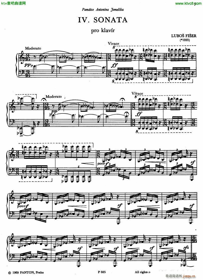 Fiser piano sonata no 4()5