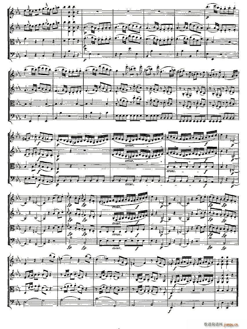 Quartet No 7 in Eb Major K 160 E()3