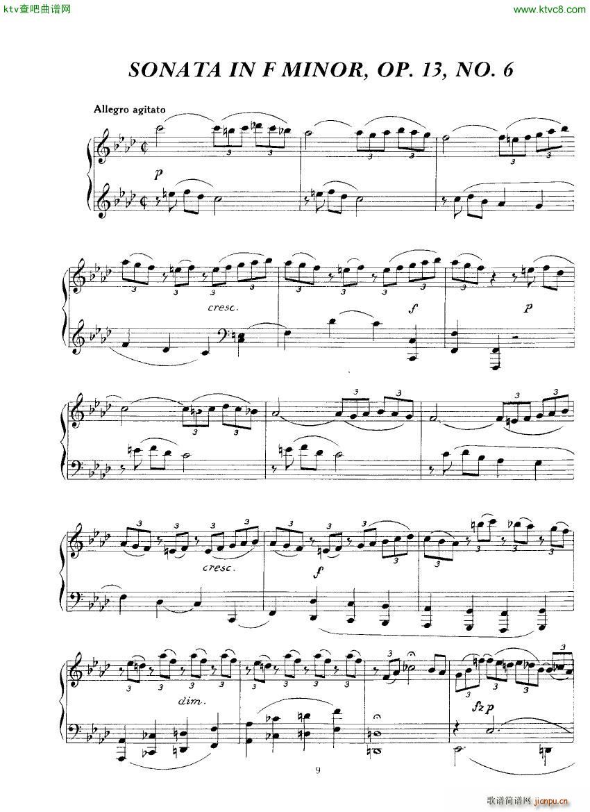 Clementi 13 6 Sonata Fminor 1 2()1
