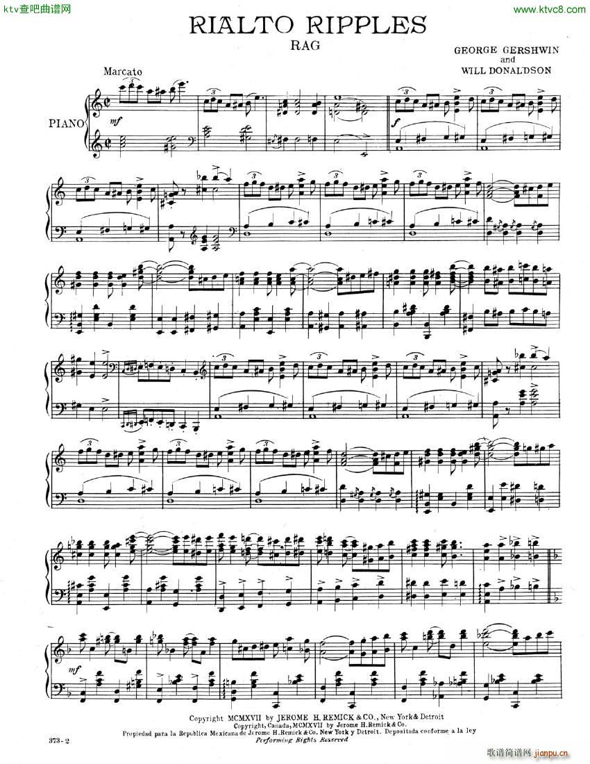 Gershwin Rialto Ripples Rag()1