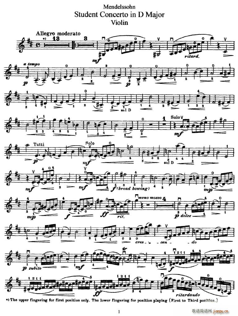 Student Concerto in D Major(ʮּ)1