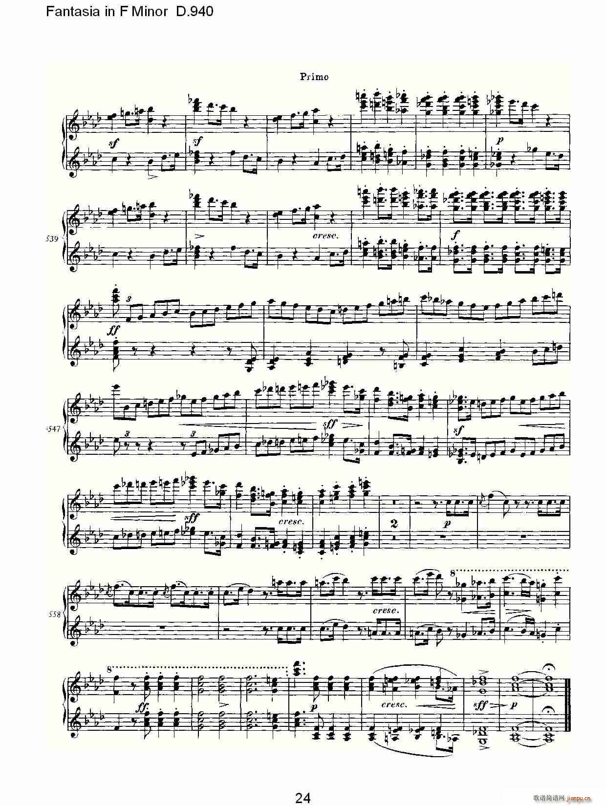 Fantasia in F Minor D.940(ʮּ)24